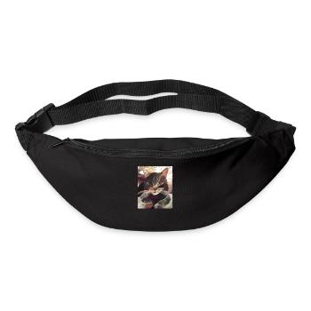 Cats cat, funny sayings - Bum bag - black - Front