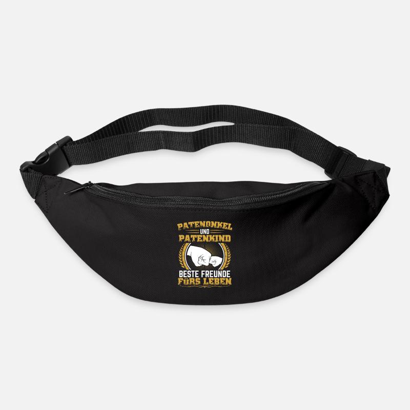 Patenonkel Patenkind Geschenk Taufpate Pate Onkel - Gürteltasche - Schwarz