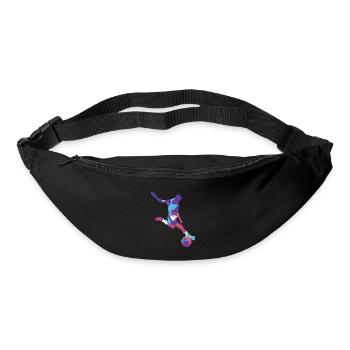 Soccer footballeur - Sac banane - noir - Devant