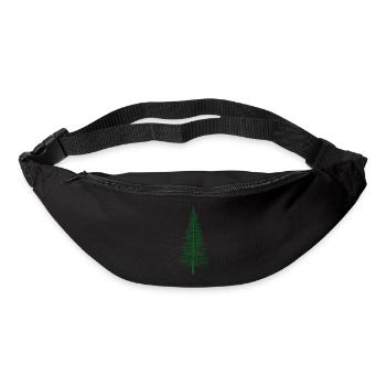 Sapin forêt arbre sauvage nature bois - Sac banane - noir - Devant