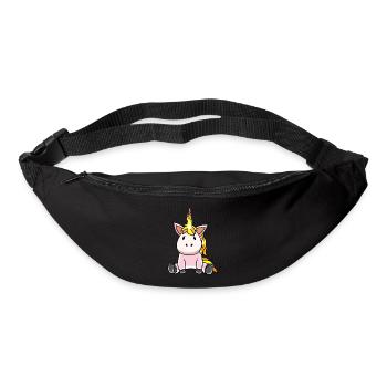 Fiery Flame Heat Unicorn Fantasy - Bum bag - black - Front