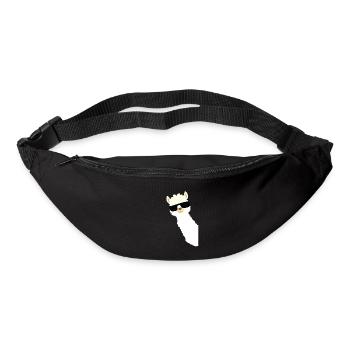 Cool Alpaca Motif - Alpaca Lama Farmer - Bum bag - black - Front