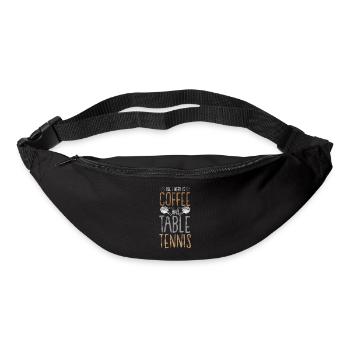 tennis de table raquette de tennis de table joueur de tennis de table - Sac banane - noir - Devant