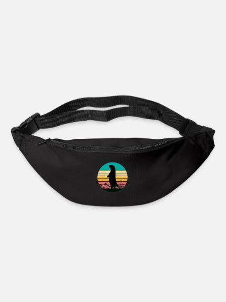 RETRO VINTAGE MURMELTIER - Gürteltasche - Schwarz