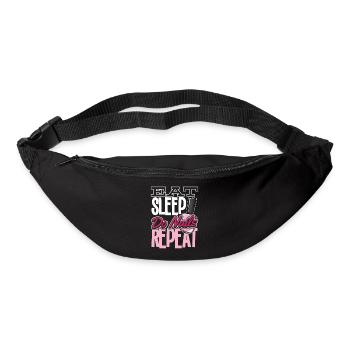 Mangez dormir, répétez les ongles - Sac banane - noir - Devant