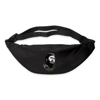 Fidel Castro Citation - Sac banane - noir - Devant