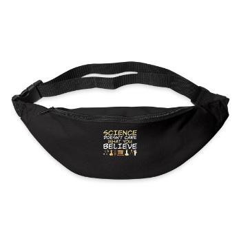 La science ne se soucie pas de ce que vous croyez Science - Sac banane - noir - Devant