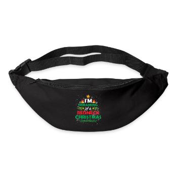 Funny I'm Dreaming Of Redneck Christmas T Shirt - Gürteltasche - Schwarz - Vorne