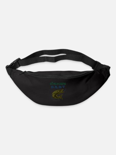 Hecht Angeln - Gürteltasche - Schwarz