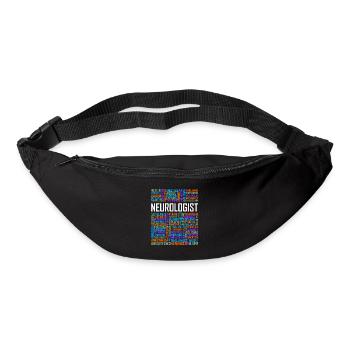 Neurologe - Worte - Gürteltasche - Schwarz - Vorne