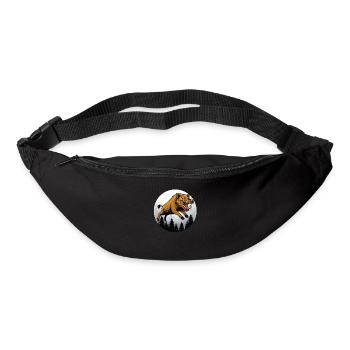Wildschwein Wildsau Jagd Jäger Geschenk - Gürteltasche - Schwarz - Vorne