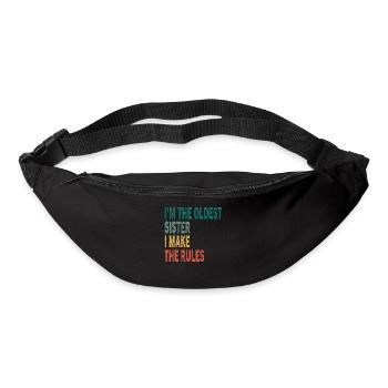 I'm The Oldest I Make The Rules Vintage Sister - Bum bag - black - Front
