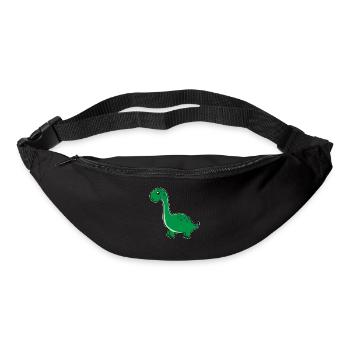 Petit dinosaure mignon pour les amoureux des animaux - Sac banane - noir - Devant