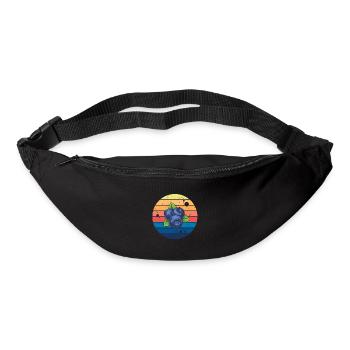 Retro Blueberry Healthy Summer Fruit Berries - Bum bag - black - Front