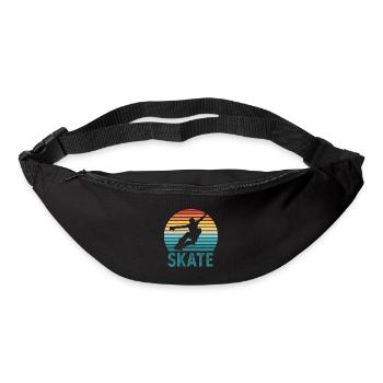Skate Sunset Skateboarding Retro Boys - Gürteltasche - Schwarz - Vorne