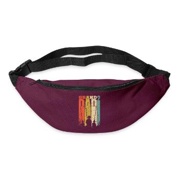 Cool pregnancy surprise grandpa design with - Bum bag - burgundy - Front