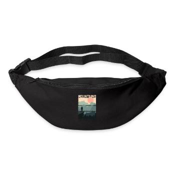 Berge Beruhigen Meine Seele bestes Geschenk - Gürteltasche - Schwarz - Vorne