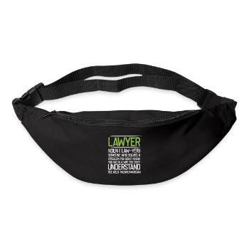 Avocat Droit Avocat Avocat - Sac banane - noir - Devant