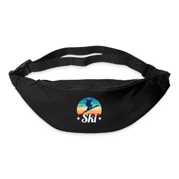 Ski - Gürteltasche - Schwarz - Vorne