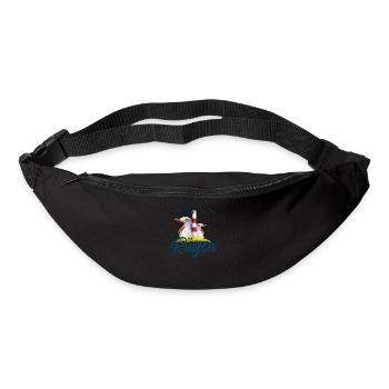 Rügen Insel Ostsee Urlaub Möwe Rüganer Geschenk - Gürteltasche - Schwarz - Vorne