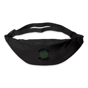 Bier on board - Gürteltasche - Schwarz - Vorne
