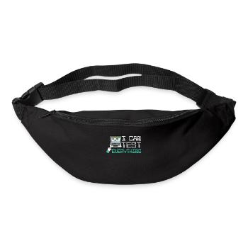 I can test everything - Gürteltasche - Schwarz - Vorne
