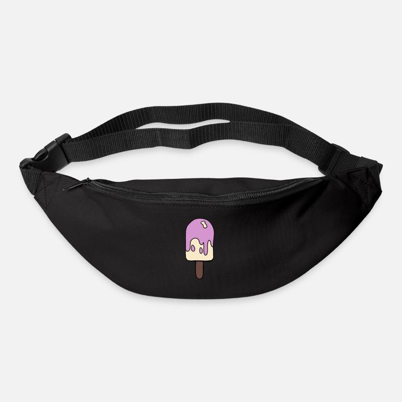 glace colorée - Sac banane - noir