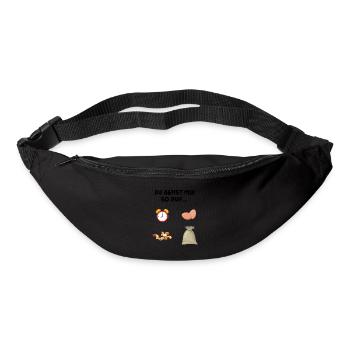 You're so pissed off, nuts, sack of alarm clock - Bum bag - black - Front