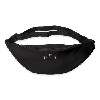 idée cadeau tee biathlon - Sac banane - noir - Devant