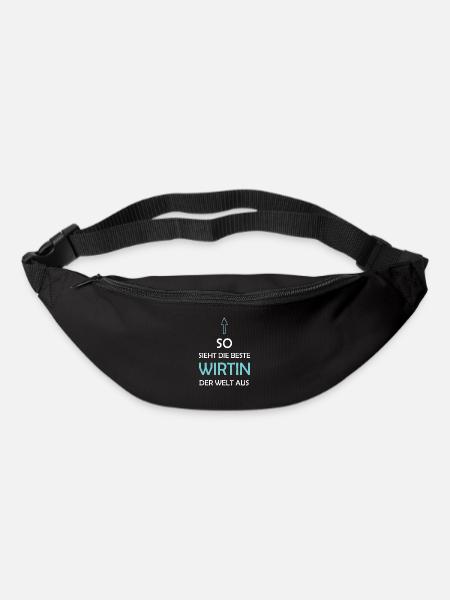 Beste Wirtin der Welt Gastwirtin Wirtshaus - Gürteltasche - Schwarz