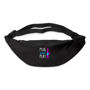 BDSM Bondage Sex Anal Plug Dildo Vibrator Sub - Gürteltasche - Schwarz - Vorne