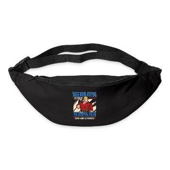 Handwerker Opa Lustig Spruch Baustelle Geschenk - Gürteltasche - Schwarz - Vorne