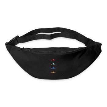Vintage Aircraft Pilot Aviation Pilots Motif - Bum bag - black - Front