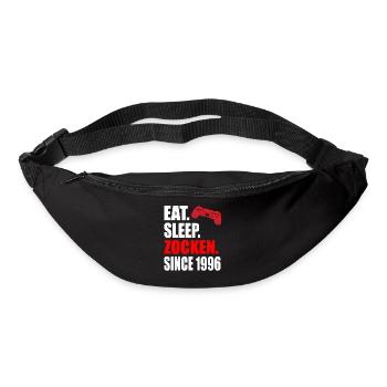 Eat Sleep Zocken Since 1996 25 - Gürteltasche - Schwarz - Vorne