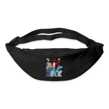 Anarchy punk graffiti - Bum bag - black - Front