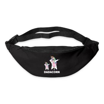 Einhorn Daddy Märchen Geschenk - Gürteltasche - Schwarz - Vorne