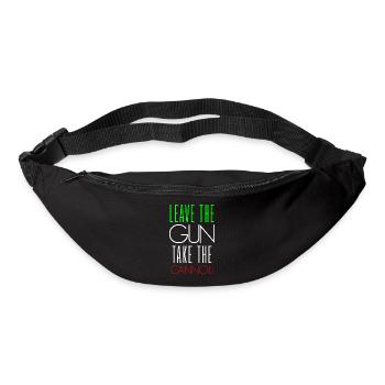 Funny Italian Leave The Gun Take The Cannoli - Bum bag - black - Front