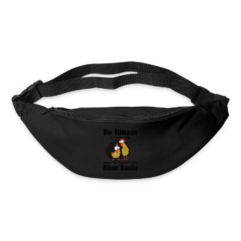 Huhn Hühnerliebe Hühner Bauer Landwirt - Gürteltasche - Schwarz - Vorne