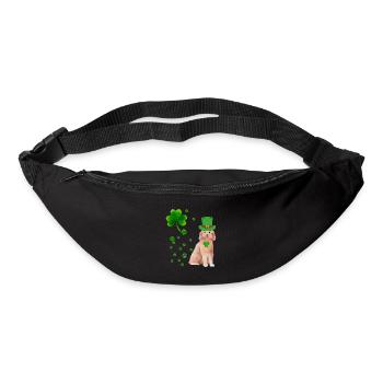 Goldendoodle Dog Saint Patricks Day Funny Gift for - Bum bag - black - Front