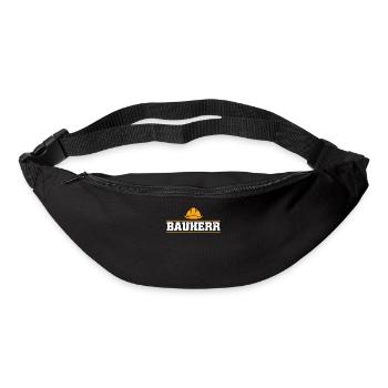 Bauherr | Richtfest Hausbau Baubeginn Geschenk - Gürteltasche - Schwarz - Vorne