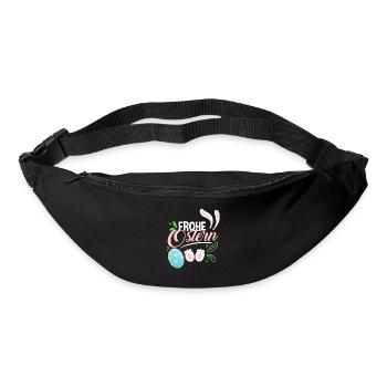 Frohe Ostern schön Dekoriert - Gürteltasche - Schwarz - Vorne