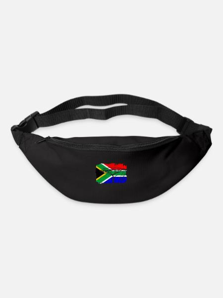 South Africa Flag - Bum bag - black