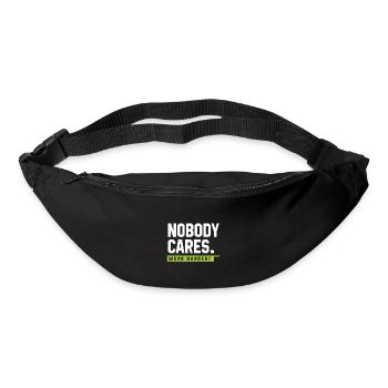 Personne ne se soucie de travailler plus dur - Cadeau de motivation - Sac banane - noir - Devant