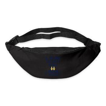 18 ans. Cadeau original anniversaire 18 ans. - Sac banane - noir - Devant