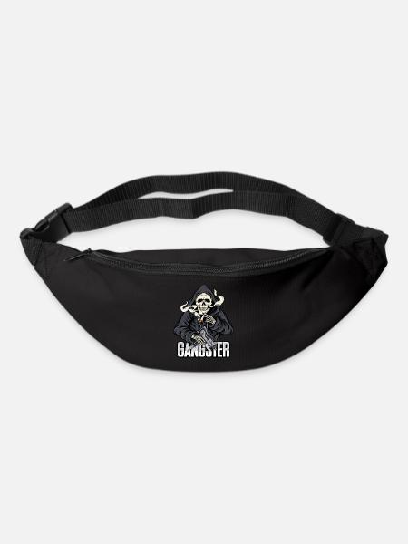 Gangster Skelett T-shirt geschenk - Gürteltasche - Schwarz