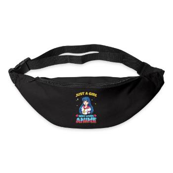 Aesthetic Just a Girl Who Loves Anime Art - Gürteltasche - Schwarz - Vorne