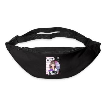 Just A Girl Who Loves Anime & Sketching - Kawaii - Bum bag - black - Front