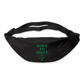 Born to argue lawyer profession saying jura gift - Bum bag - black - Front