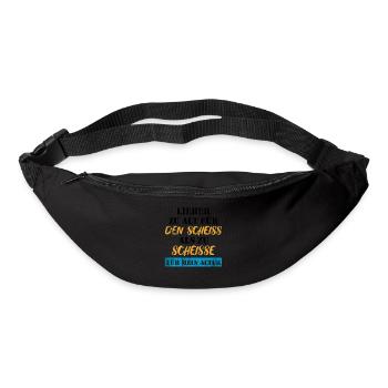 Lieber zu alt, als zu scheiße für mein Alter - Gürteltasche - Schwarz - Vorne