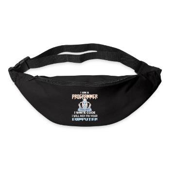 PROGRAMMIERER CODER HACKER - Gürteltasche - Schwarz - Vorne